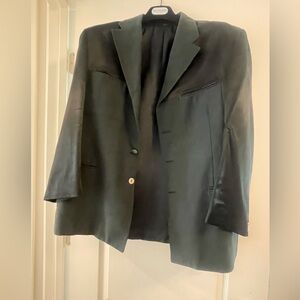 Vintage Montana Black Mixed Media Blazer